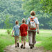 Family walking